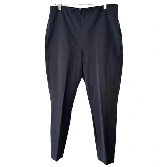 Everlane 16 blue gray fitted ankle pants with side zipper - Picture 3 of 8